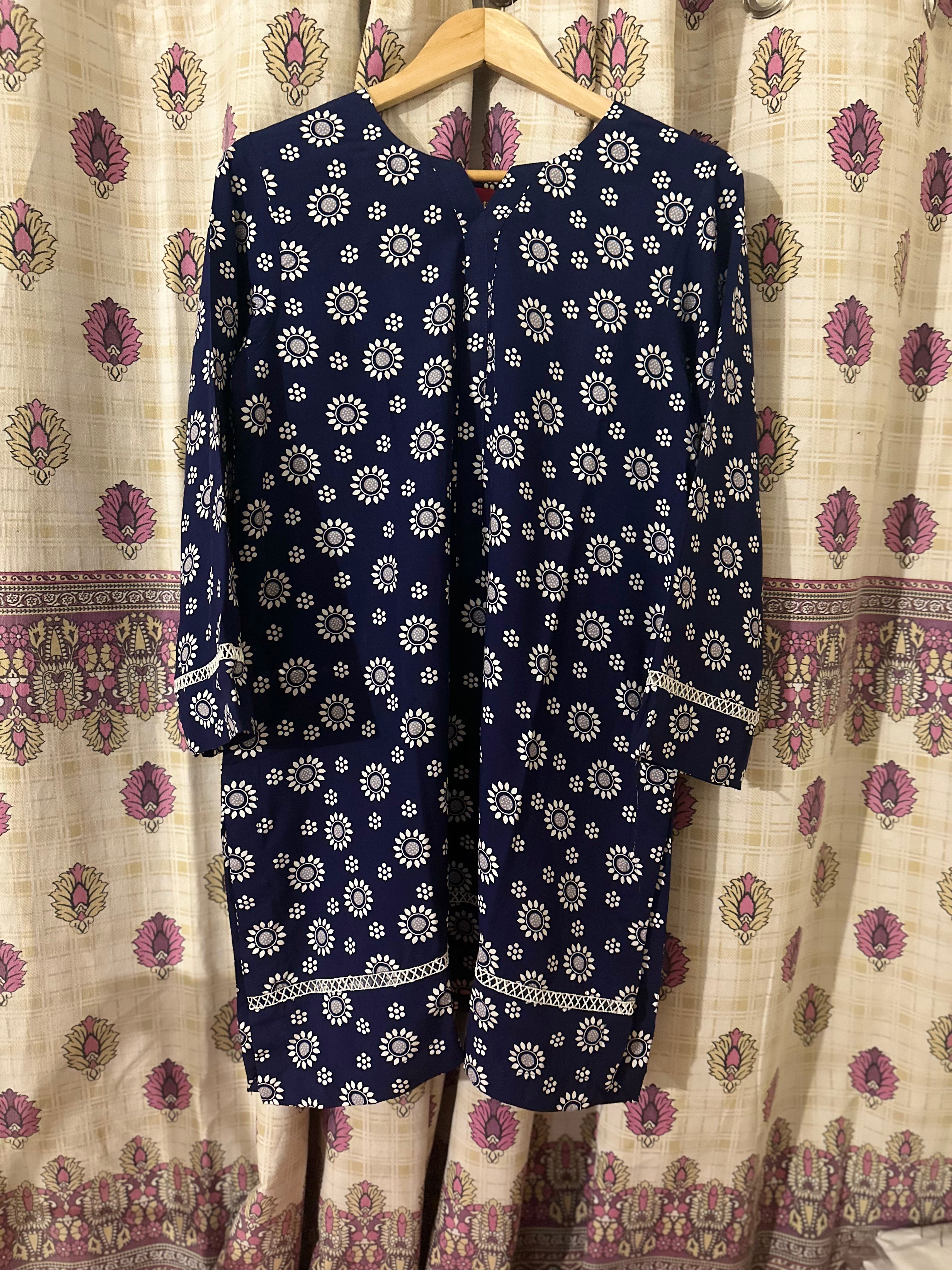 Blue Color Kurti with Amazing Print Linnet Style